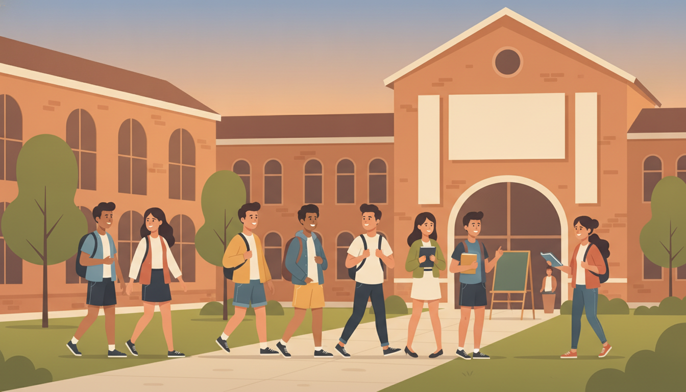 Joves estudiants en campus universitari durant cursos d'estiu